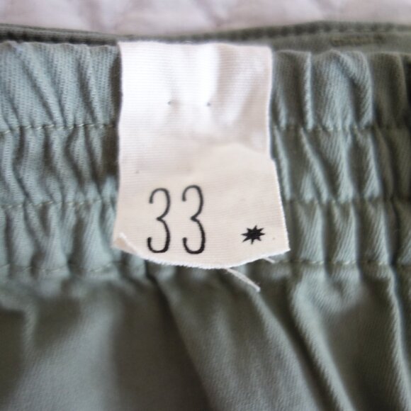 NWT COSMIC BLUE LOVE Matcha Green Crop Pants – Sz 33 - Picture 3 of 6